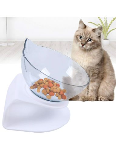 Gamelle surélevée pour chat - Dimensions : 15 x 13 x 13 cm