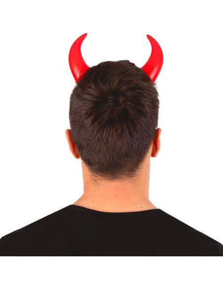 Serre-tête Cornes de Diable - Rouge - Taille unique