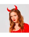 Serre-tête Cornes de Diable - Rouge - Taille unique