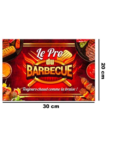 Planche à Découper en Verre "Le Pro du Barbecue"
