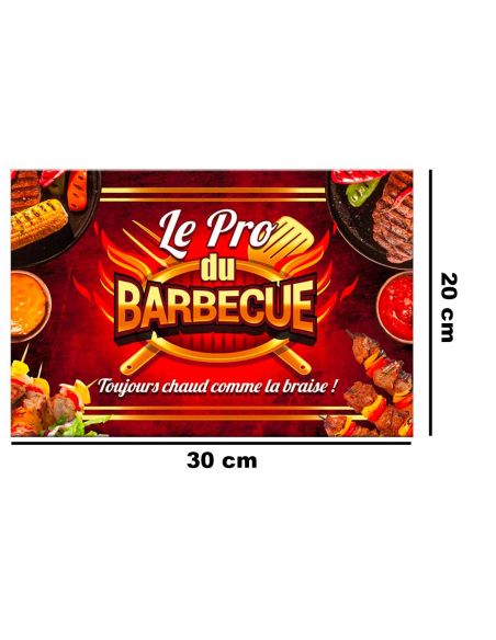 Planche à Découper en Verre "Le Pro du Barbecue"
