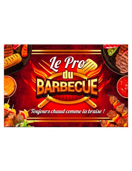 Planche à Découper en Verre "Le Pro du Barbecue"