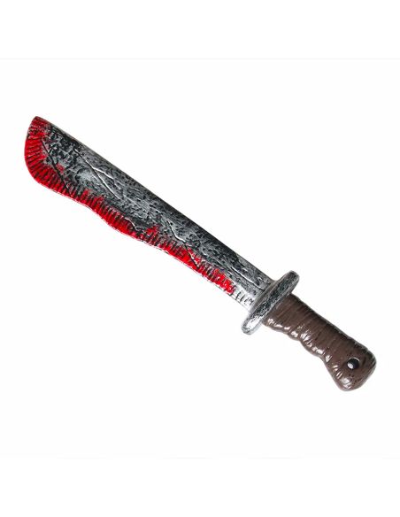 Machette Ensanglantée Halloween - Longueur : 43 cm