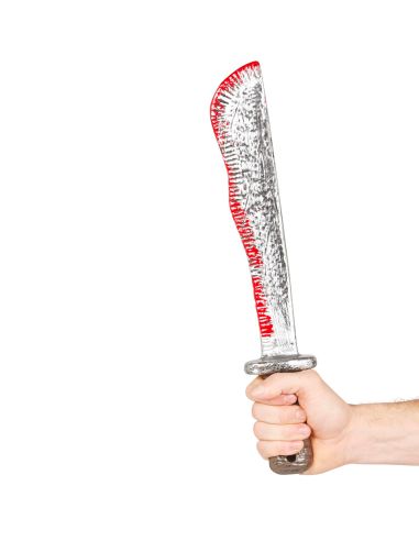 Machette Ensanglantée Halloween - Longueur : 43 cm