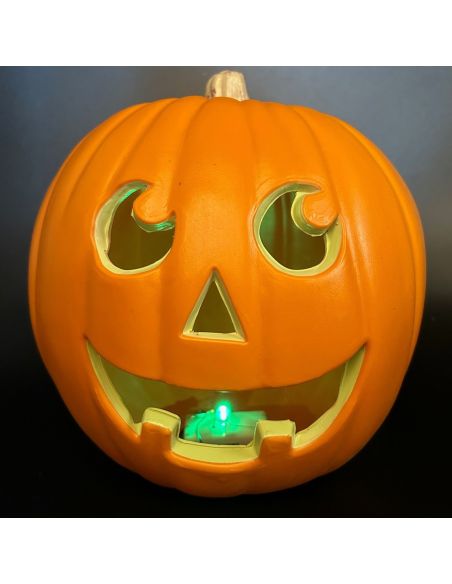 Décoration Halloween Citrouille Lumineuse - Dimensions : 23 x 22 cm