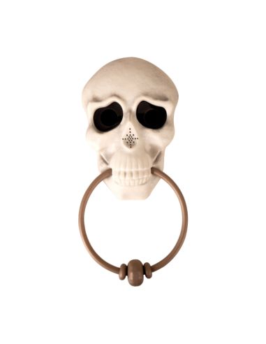 Heurtoir de Porte Tête de Mort Halloween - Sonore et Lumineux