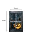 Décor de Fenêtre Citrouille Halloween - Dimensions : 120 x 80 cm