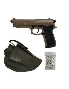 Pack Réplique airsoft PT92 Replicas 210117 Métal TAN (Cybergun)