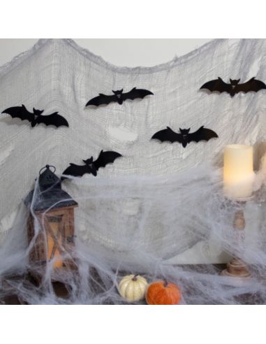 Décoration Halloween - Filet avec Chauve-souris - Dimension : 300 x 75 cm