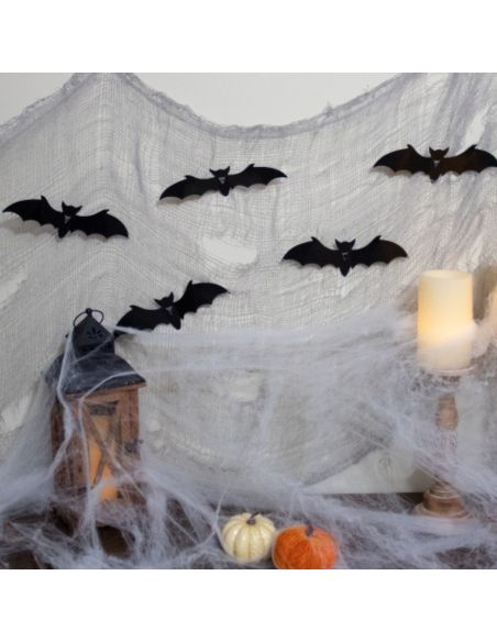 Décoration Halloween - Filet avec Chauve-souris - Dimension : 300 x 75 cm