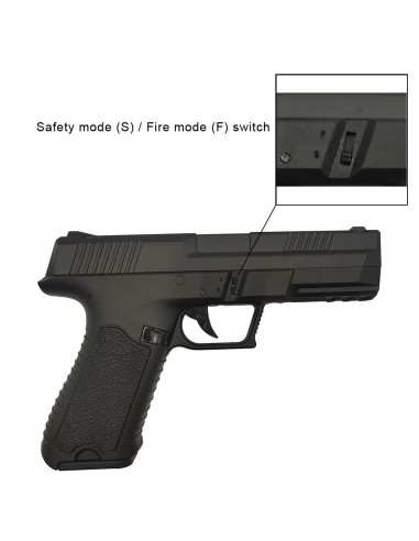 Réplique airsoft G18C Custom AEP Noir Électrique (Cyma)