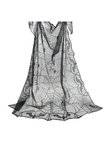 Décoration Halloween - Nappe Toile D'Araignée - Dimensions : 160 x 120 cm