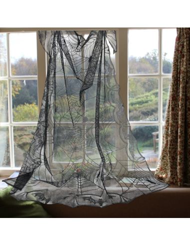 Décoration Halloween - Nappe Toile D'Araignée - Dimensions : 160 x 120 cm