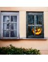 Décor de Fenêtre Squelette Halloween - Dimensions : 120 x 80 cm