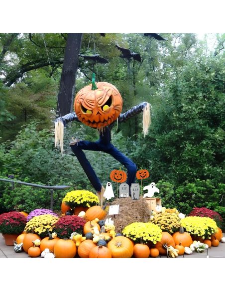 Lot de 6 Décorations de Jardin à Planter Halloween - Dimensions : 44 x 15 x 1 cm