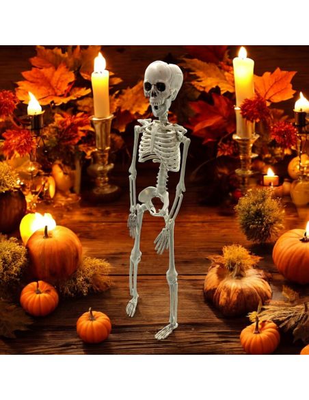 Décoration Halloween - Squelette à Suspendre en Plastique - Dimension : 40 cm