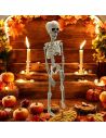 Décoration Halloween - Squelette à Suspendre en Plastique - Dimension : 40 cm