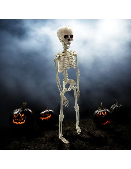 Décoration Halloween - Squelette à Suspendre en Plastique - Dimension : 40 cm