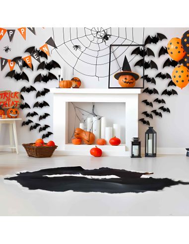 Décorations Murale en Relief Chauve-souris - Coffret de 30 Pièces - Pastilles Adhésives Incluses