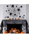 Décorations Murales en Relief Araignées Halloween - Coffret de 30 Pièces - Pastilles Adhésives Incluses
