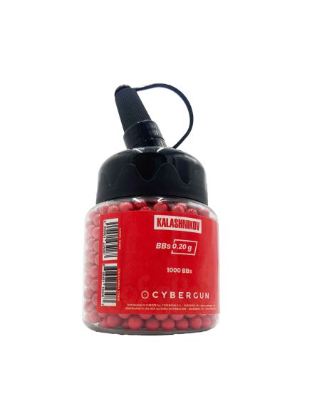 1000 Billes Rouges 0,20 Gramme Kalashnikov (Cybergun)