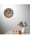 Horloge Murale Ronde "Restaurant la Bonne Franquette" - Diamètre : 28 cm