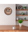 Horloge Murale Ronde "Restaurant la Bonne Franquette" - Diamètre : 28 cm