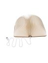 Lampe LED d'Ambiance Design Livre avec Reliure en Similicuir - Dimension : 17 x 13 cm