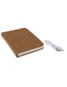 Lampe LED d'Ambiance Design Livre avec Reliure en Similicuir - Dimension : 17 x 13 cm