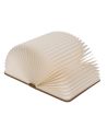 Lampe LED d'Ambiance Design Livre avec Reliure en Similicuir - Dimension : 17 x 13 cm