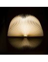 Lampe LED d'Ambiance Design Livre avec Reliure en Similicuir - Dimension : 17 x 13 cm