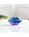 Décoration à Poser Bouche en Céramique "Electroplate" - Dimensions : 19,7 x 10 x 11 cm