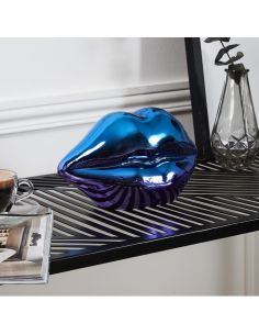 Décoration à Poser Bouche en Céramique "Electroplate" - Dimensions : 19,7 x 10 x 11 cm 2