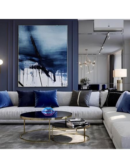 Décoration à Poser Bouche en Céramique "Electroplate" - Dimensions : 19,7 x 10 x 11 cm