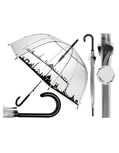 Parapluie coupole Motif Horizon de Paris - Ouverture Automatique