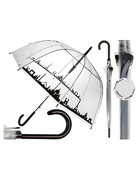 Parapluie coupole Motif Horizon de Paris - Ouverture Automatique