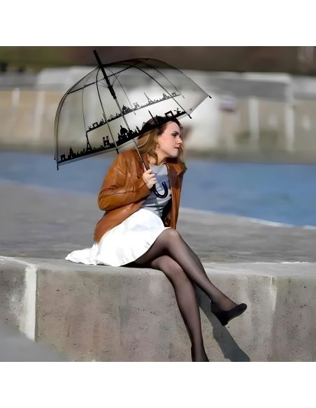 Parapluie coupole Motif Horizon de Paris - Ouverture Automatique