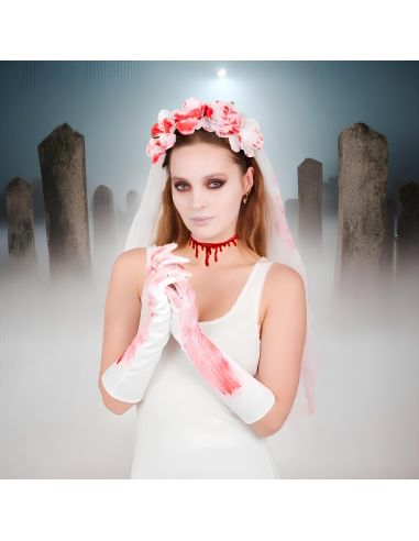 Set mariée sanglante Halloween - Taille Unique Adulte