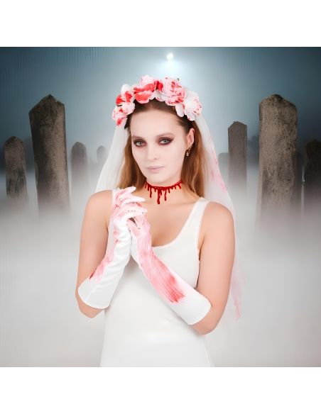 Set mariée sanglante Halloween - Taille Unique Adulte