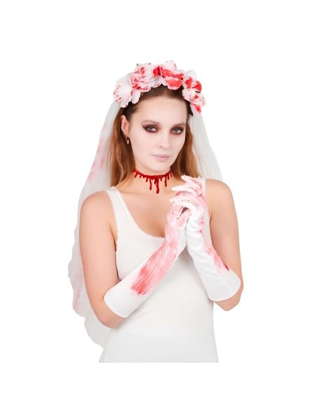 Set mariée sanglante Halloween - Taille Unique Adulte
