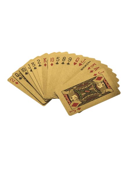 Jeux de 54 Cartes Deluxe à Jouets - Existe en 2 Couleurs : Argentées ou Dorées