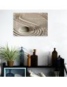 Toile Murale sur Carde en Bois Zen "Ne Cherche pas le Bonheur. Crée-le." - Dimensions : 60 x 40 cm