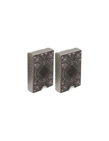 Lot de 2 de Jeux de 54 Cartes Deluxe à Jouets - Couleurs : Argentées