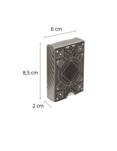 Lot de 2 de Jeux de 54 Cartes Deluxe à Jouets - Couleurs : Argentées