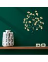 Décoration Murale Feuilles en Métal Doré - 53x56x1cm