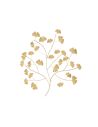 Décoration Murale Feuilles en Métal Doré - 53x56x1cm