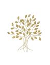 Décoration Murale Branches d'Arbre en Métal Doré - 44x46x1cm