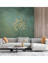 Décoration Murale Feuilles en Métal Doré - 53x56x1cm