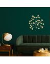 Décoration Murale Feuilles en Métal Doré - 53x56x1cm