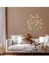 Décoration Murale Feuilles en Métal Doré - 53x56x1cm